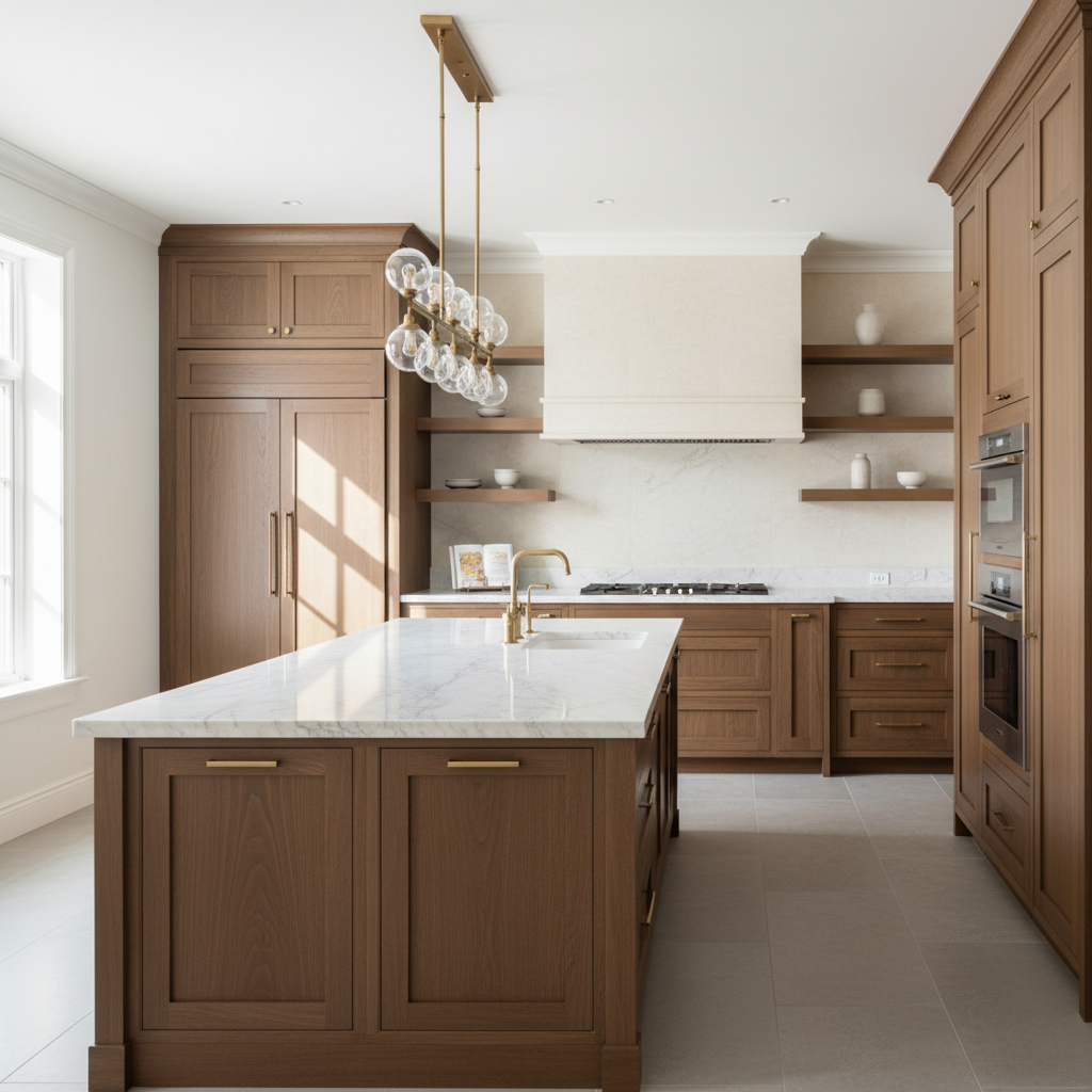Premium kitchen with integrated appliances